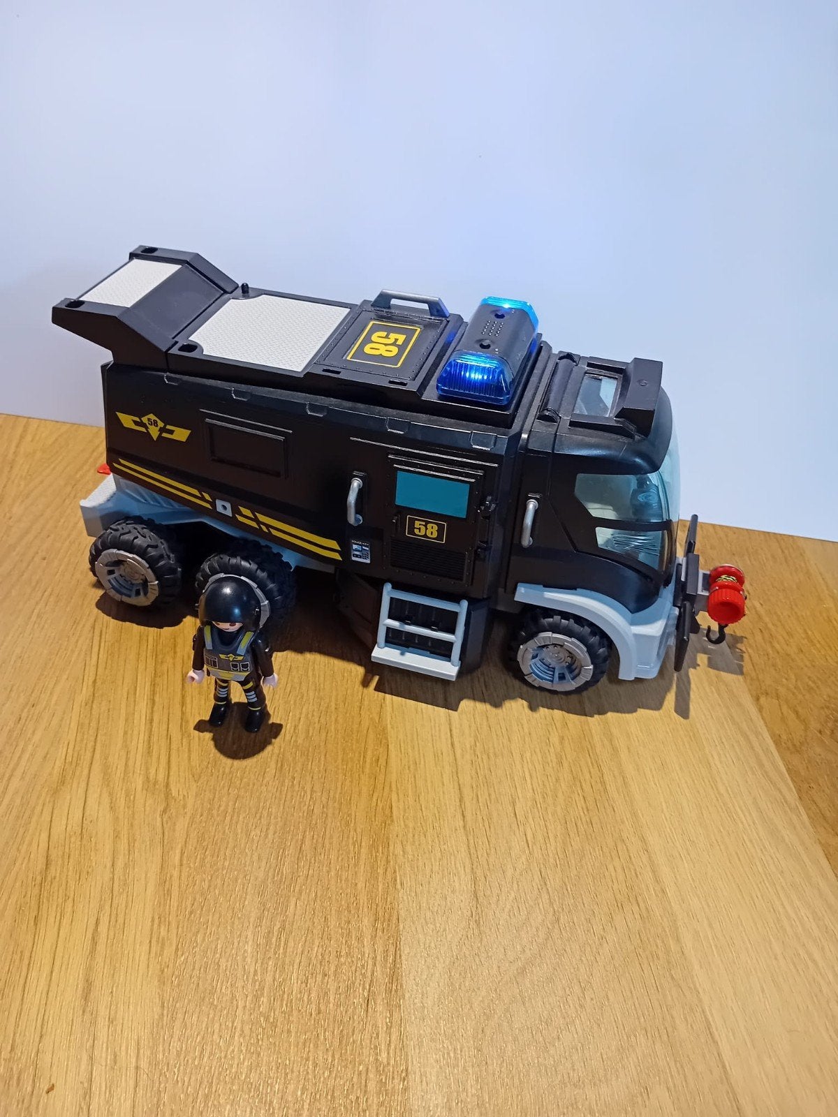 Playmobil politie truck 9360, Gebruikt, Losse onderdelen, Voertuig, Ophalen of Verzenden