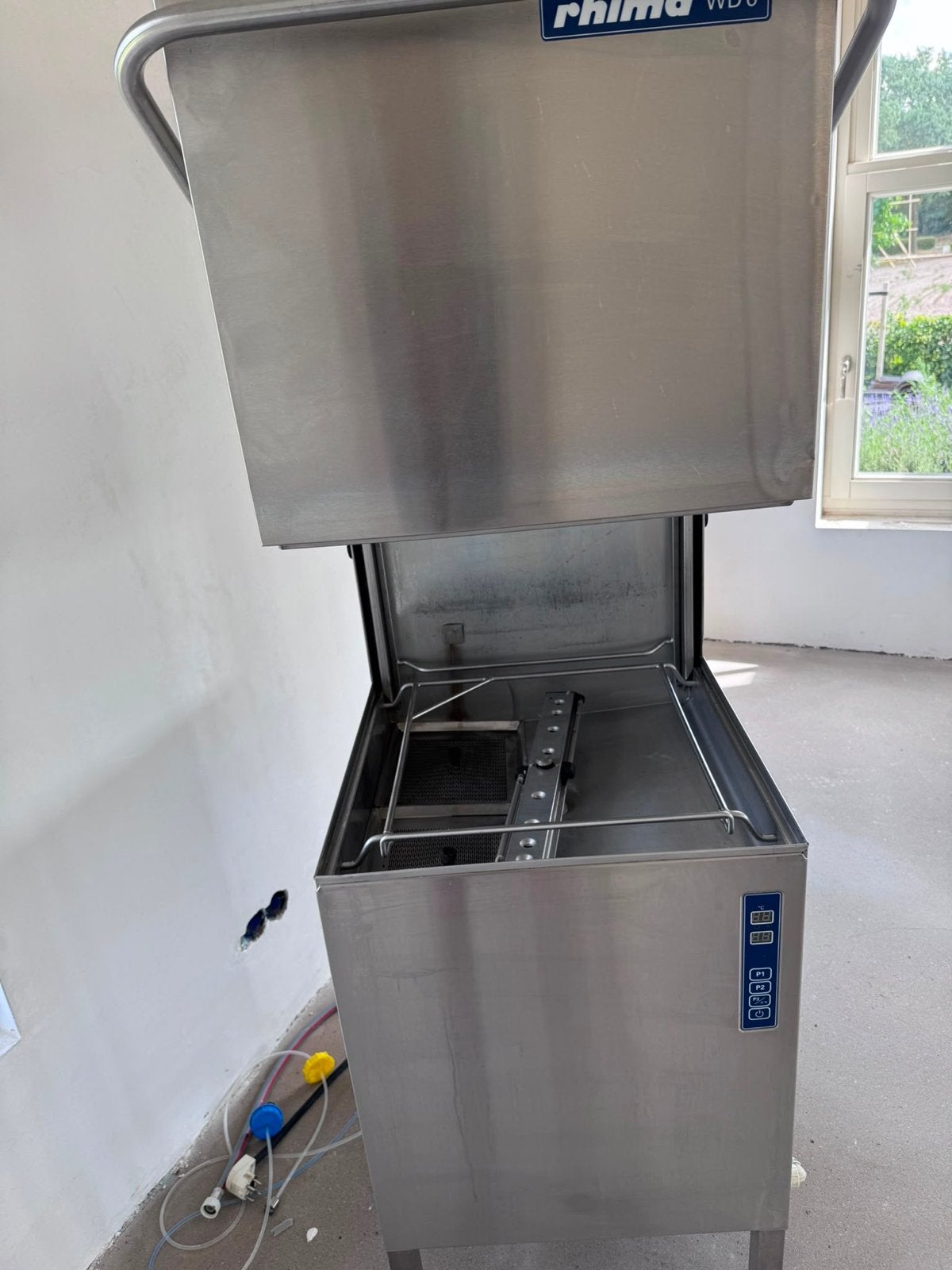 Rhima WD6 professionele vaatwasser - doorschuiver, Ophalen, 60 cm of meer, Zo goed als nieuw, Vrijstaand