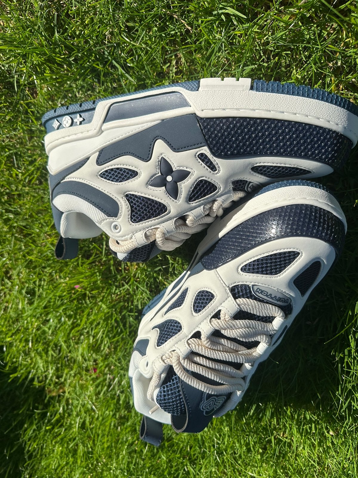 Louis Vuitton LV Trainer Sneakers Maat 42, Ophalen of Verzenden, Nieuw, Blauw, Sneakers of Gympen