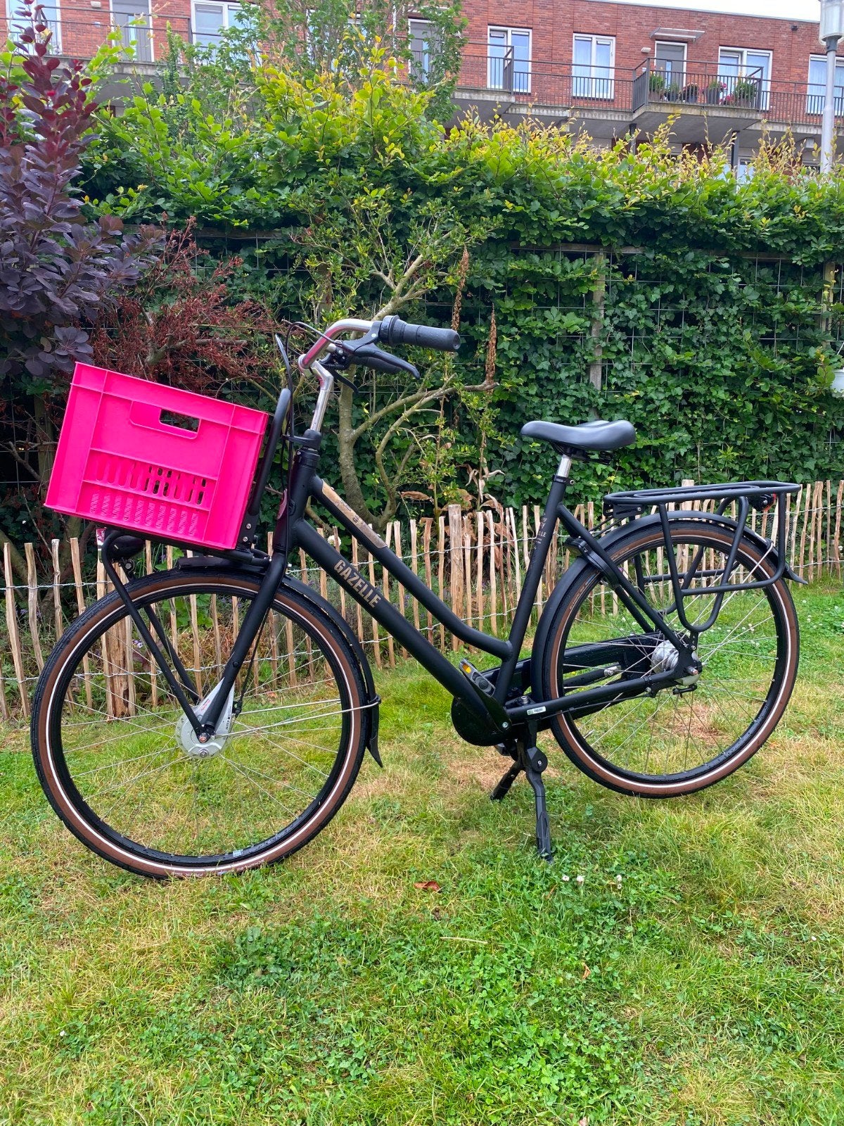 Damesfiets Gazelle Heavy Duty zwart 59cm, Fietsen en Brommers, Fietsen | Dames | Omafietsen, Ophalen, Versnellingen, 56 cm of meer