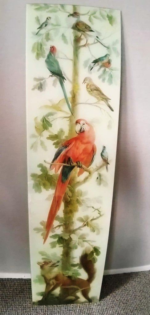 Mooie glazen lijst met prachtige dieren afbeelding., Ophalen, ., Nieuw, Glas