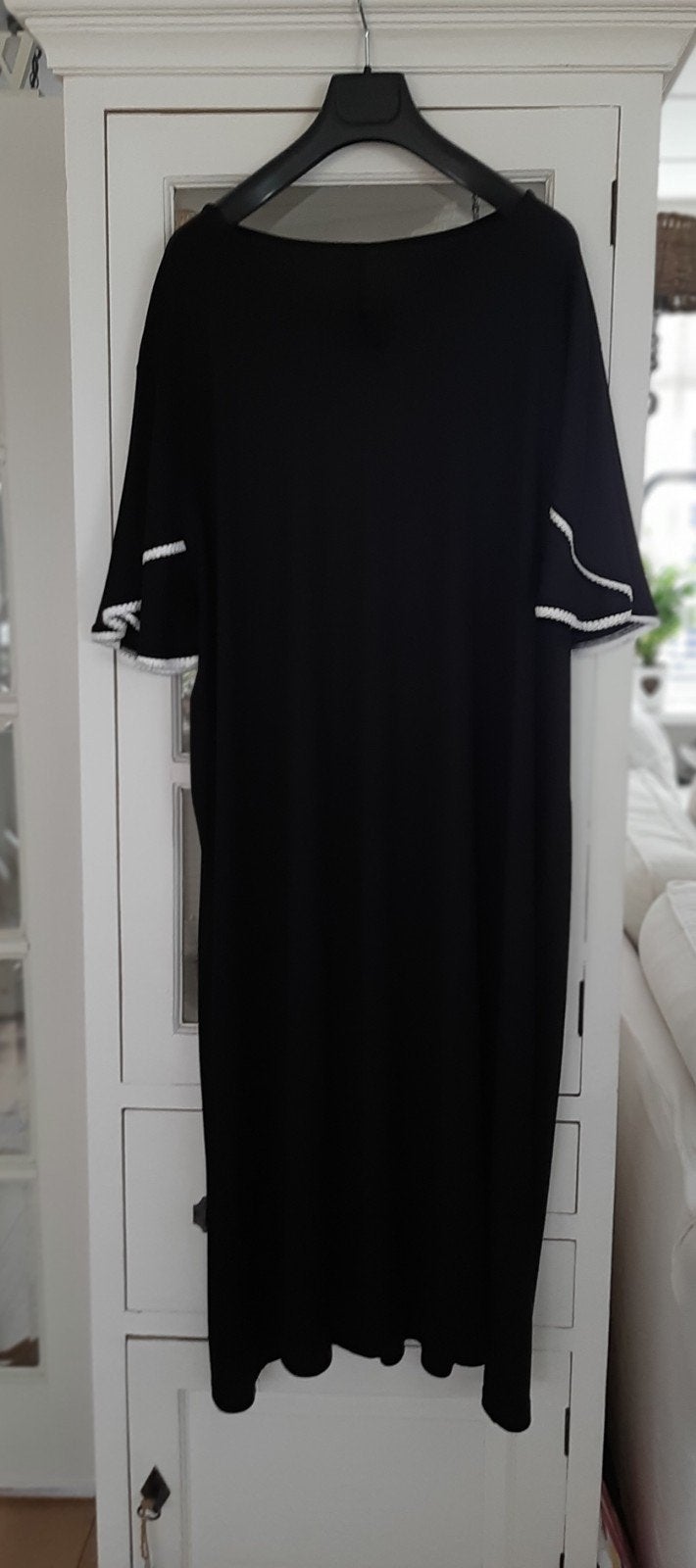 Zwarte zomerse ibiza Boho stijl jurk voor maat 52 t/m 54/56, Ophalen of Verzenden, Nieuw, Blauw, Jurk
