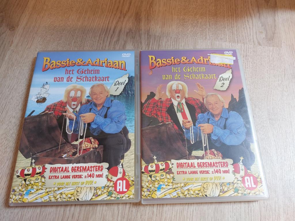 Bassie en Adriaan DVD's het geheim van de schatkaart, Ophalen of Verzenden