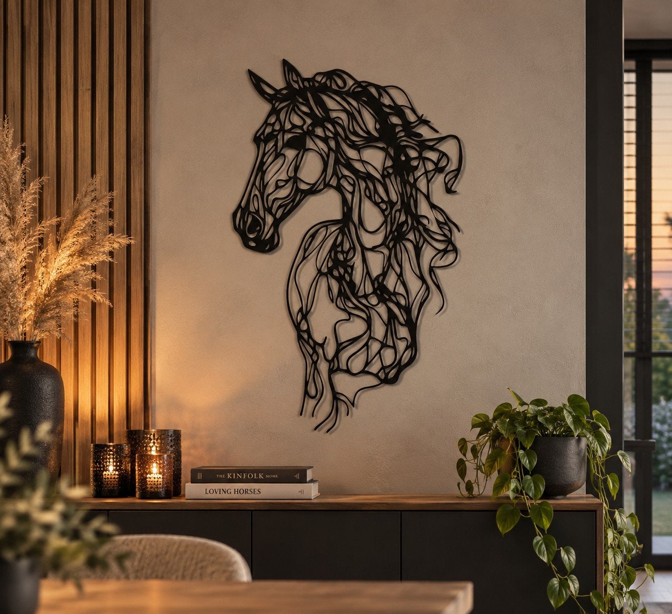 Metalen Paard Wand- & Tuindecoratie in diverse afmetingen, Metaal, Wandhanger, Nieuw, Ophalen of Verzenden