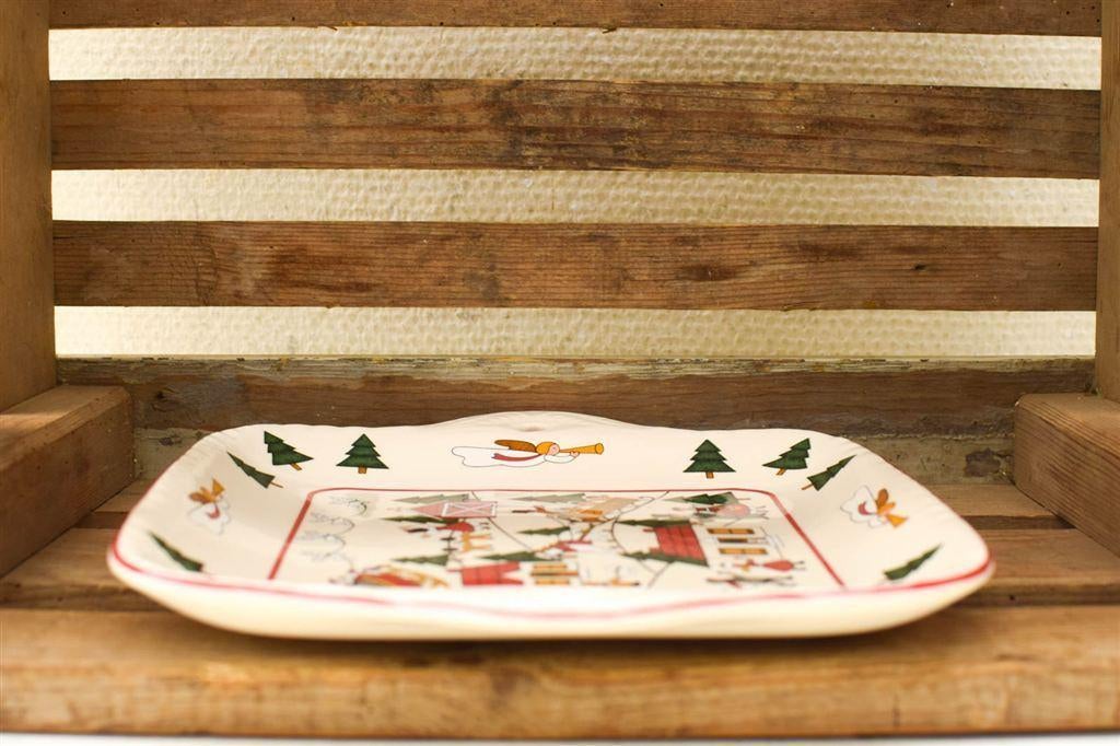 Masons Christmas Village porseleinen schaal 50874, Huis en Inrichting, Keuken | Servies, Gebruikt, Ophalen of Verzenden, Bord(en)