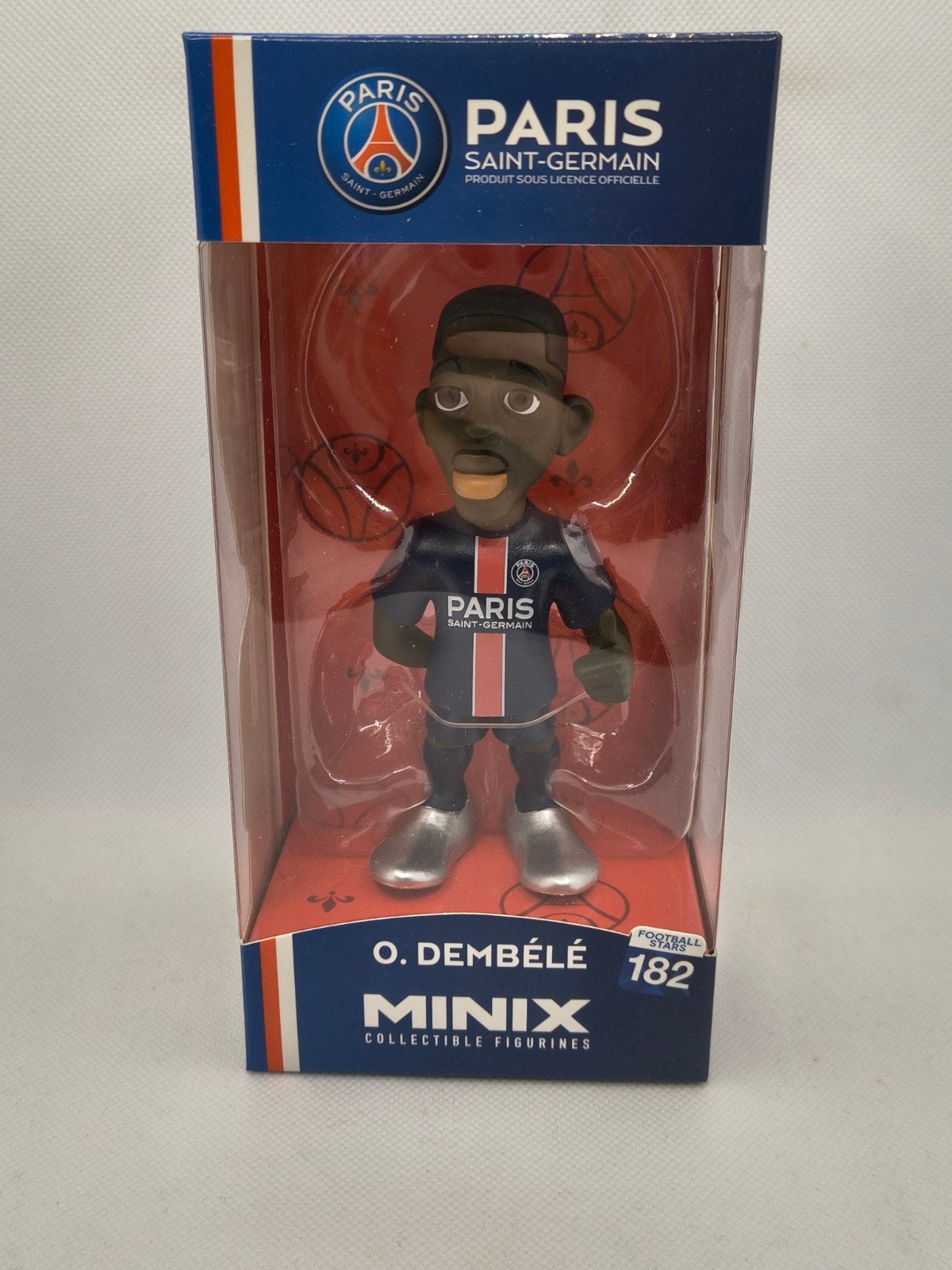 Leuke PSG O. Dembele minix 182 - nieuw in doos, Verzamelen, Poppetjes en Figuurtjes, Ophalen of Verzenden, Nieuw
