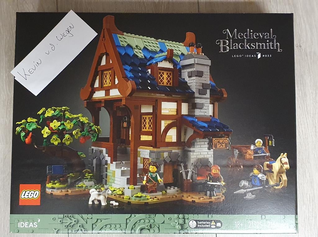 Lego ideas Middeleeuwse smid (21325) nieuw ongeopend, Nieuw, Ophalen of Verzenden, Ideas, Complete set