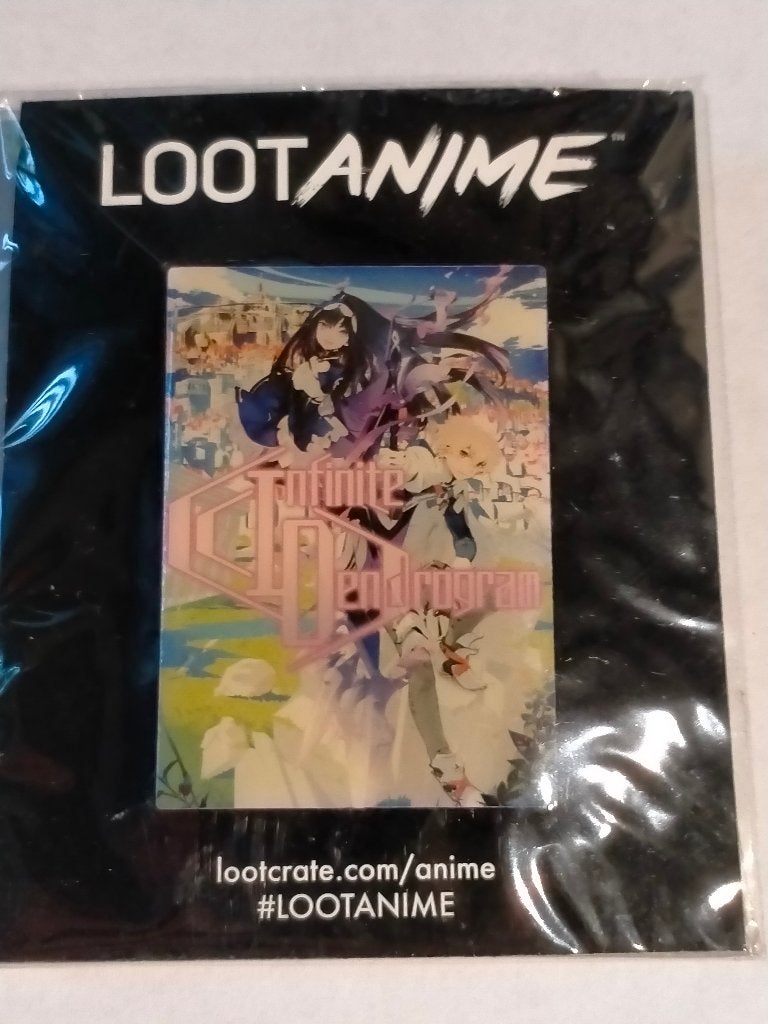 LootAnime Infinite Dendrogram Anime logo pin Lootcrate, Verzamelen, Ophalen of Verzenden, Zo goed als nieuw, Overige onderwerpen