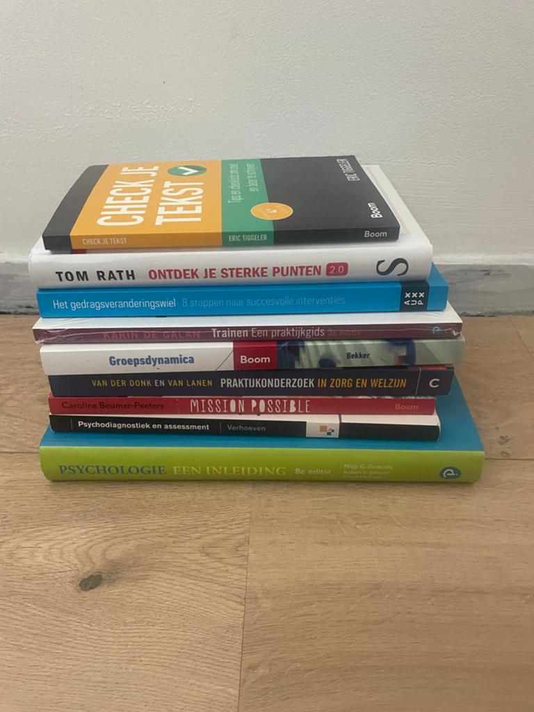 Complete boeken set eerste jaar Toegepaste Psychologie HBO, Boeken, Studieboeken en Cursussen, Ophalen of Verzenden, Gamma, Gelezen