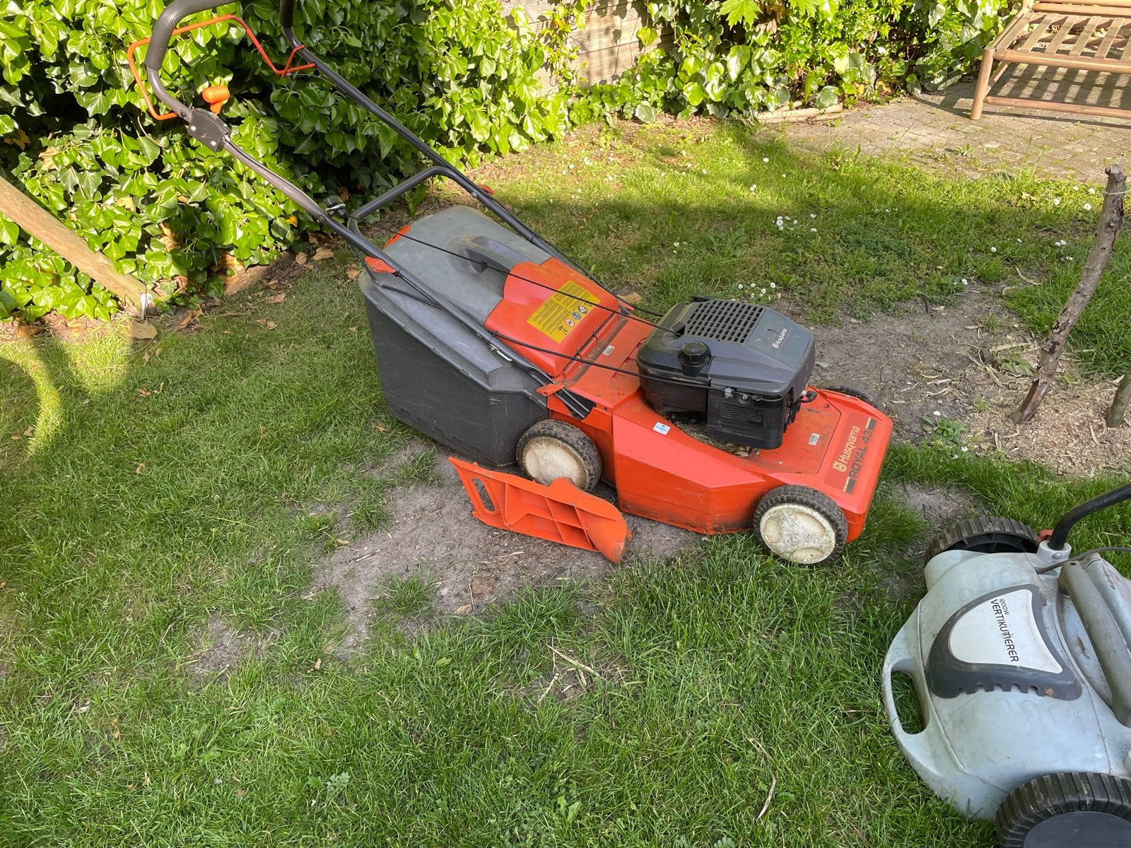 Husqvarna Royal 43 Motormaaier Mulch 4 Takt, Tuin en Terras, Ophalen, Cirkelmaaier, Gebruikt, Mulchfunctie