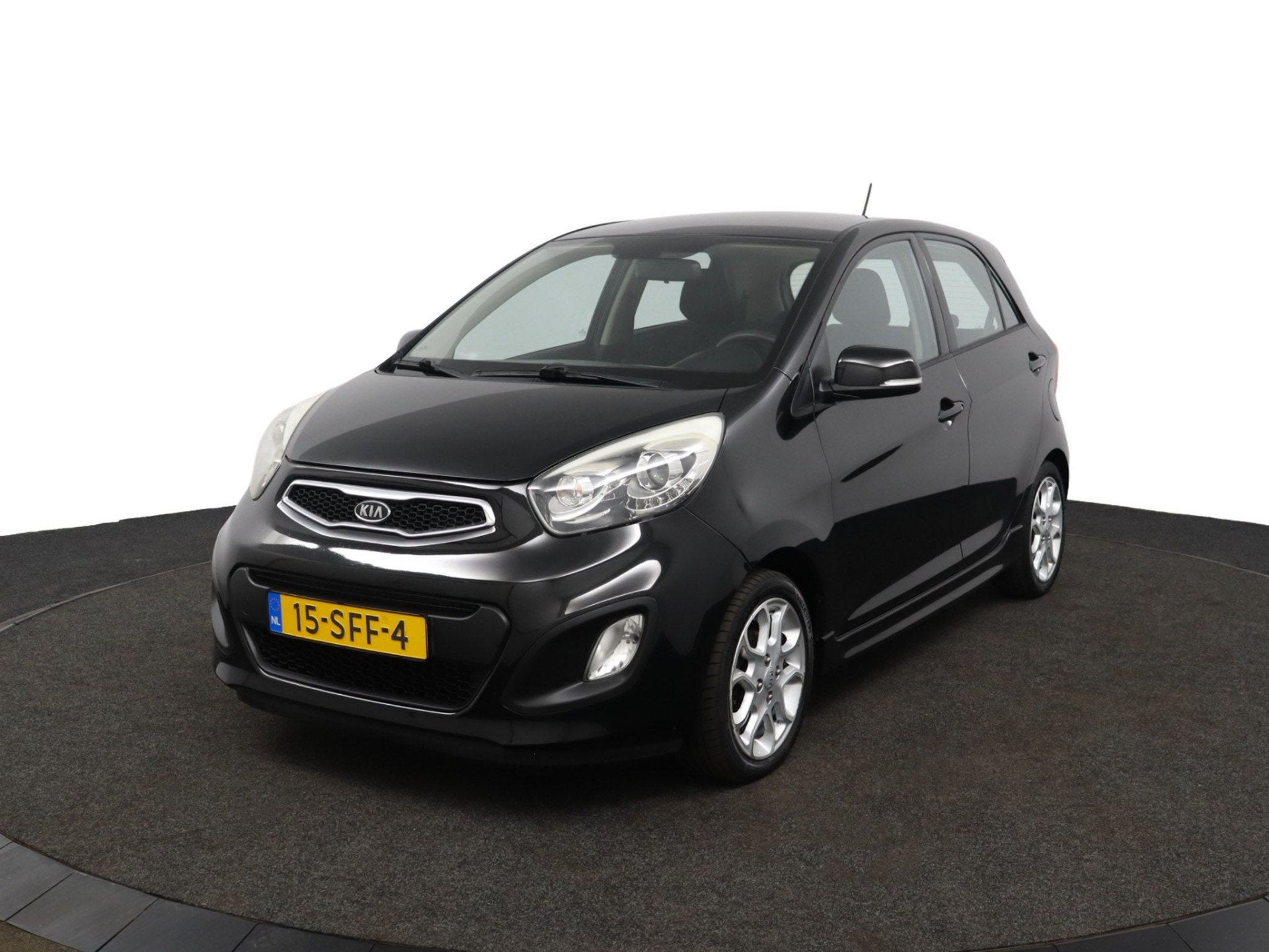 Kia Picanto 1.2 CVVT Comfort Pack Airco - Elektrische ramen, Euro 5, Gebruikt, Zwart, 4 cilinders