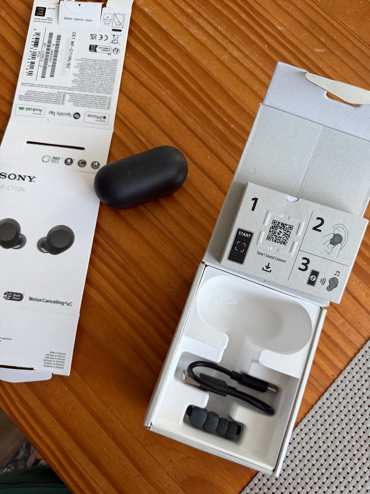 Sony WF-C710N draadloze in-ear koptelefoon met Noise Cancell, Audio, Tv en Foto, Koptelefoons, Ophalen, In-ear, Bluetooth, Zo goed als nieuw