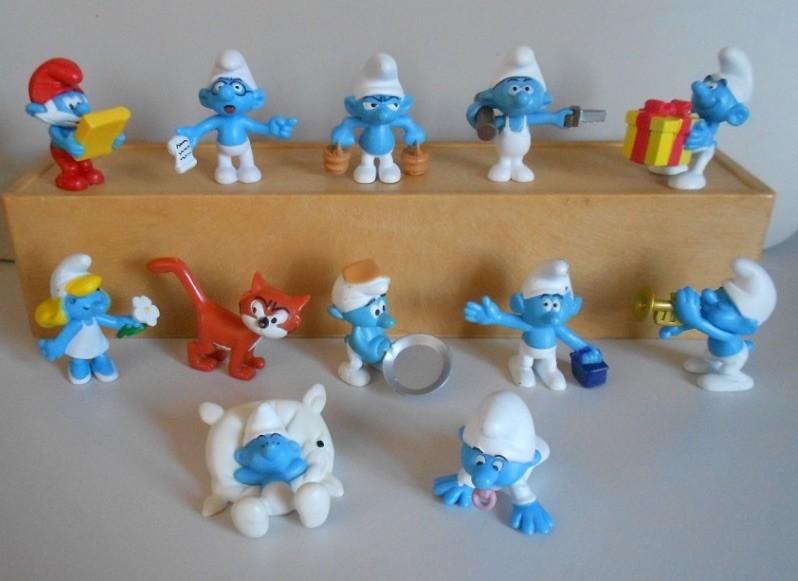 11 Smurfen + Asrael = In 1 koop te koop voor 8,00 euro, Verzamelen, Smurfen, Ophalen, Zo goed als nieuw, Verschillende Smurfen