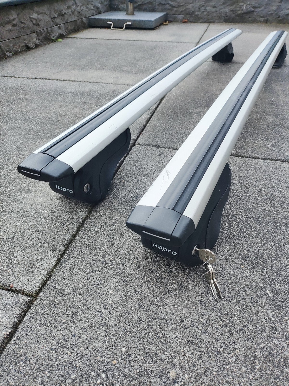 Hapro Cronos Aero 125 aluminium 1 dakdragers - compleet zgan, Auto diversen, Ophalen of Verzenden, Zo goed als nieuw