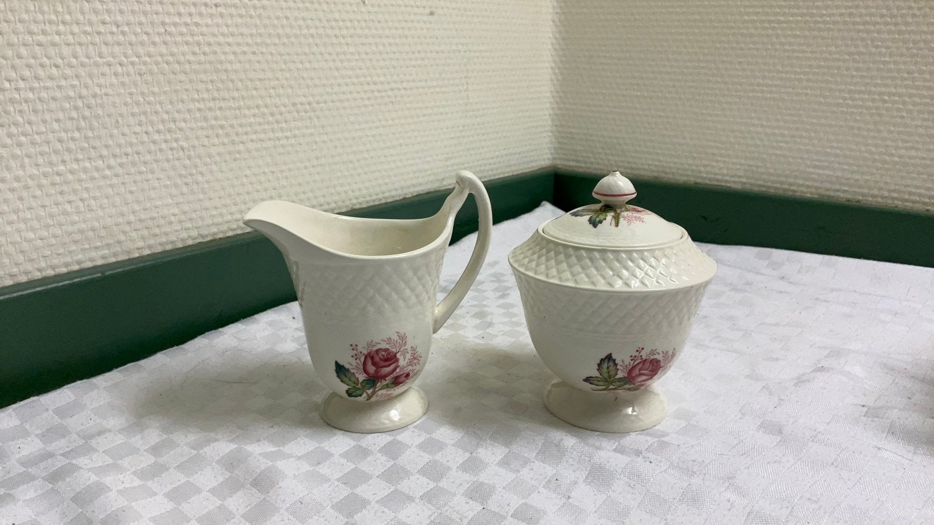 Spode copeland lady anne, roomstel vintage engeland, Antiek en Kunst, Ophalen of Verzenden