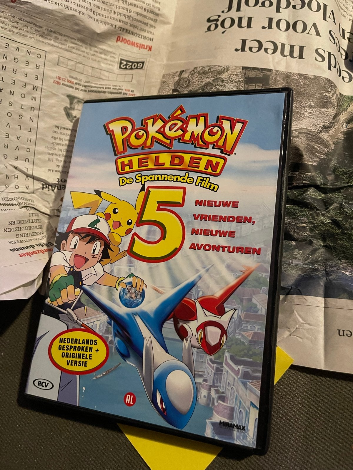 Pokémon Helden De Spannende Film 5 DVD, Cd's en Dvd's, Avontuur, Gebruikt, Alle leeftijden, Film