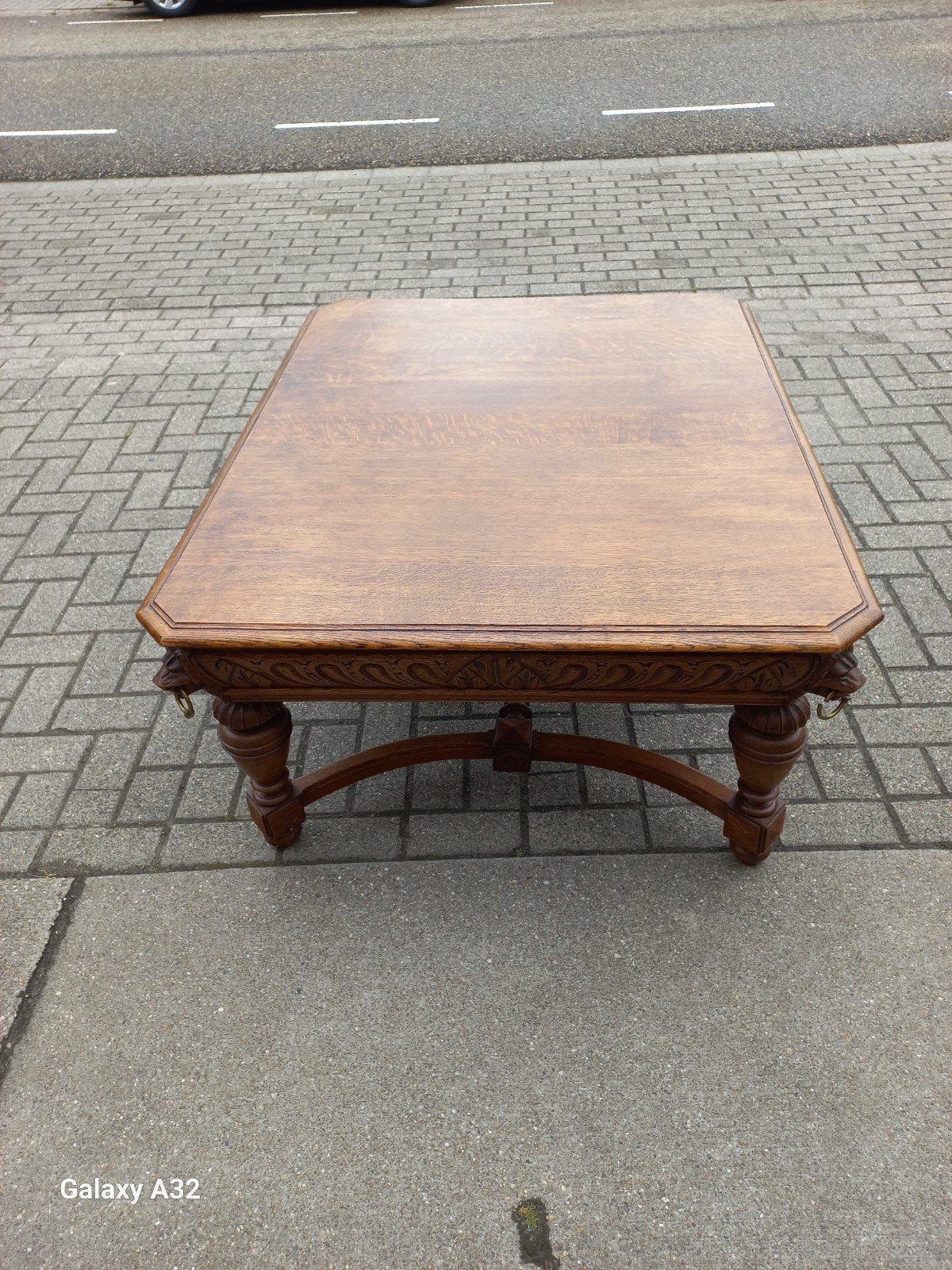 Koloniale Salontafel 54x126x100, Huis en Inrichting, Ophalen, Gebruikt, Koloniaal, Overige houtsoorten