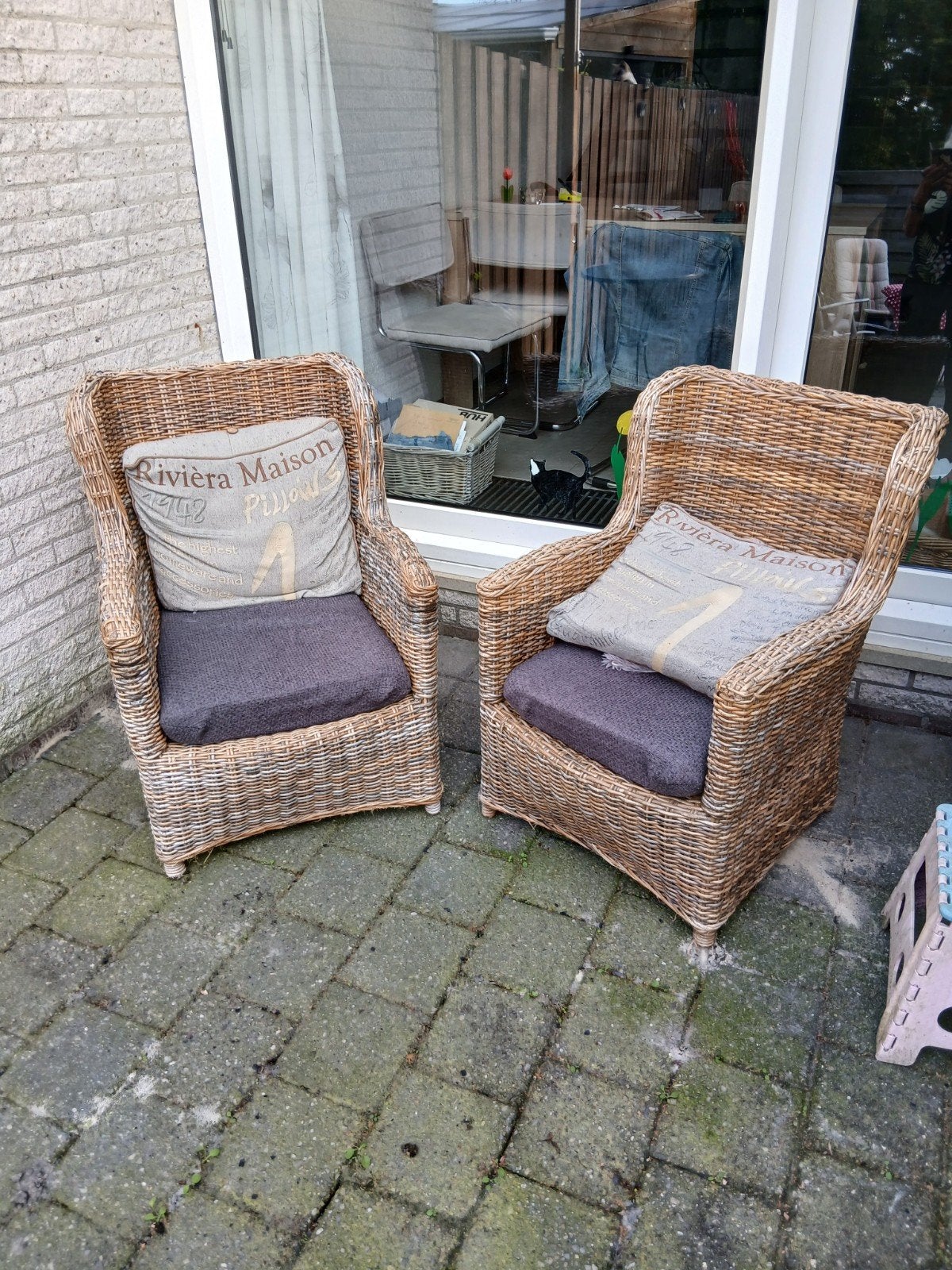 tuinstoelen, Tuin en Terras, Ophalen of Verzenden, Gebruikt, Rotan