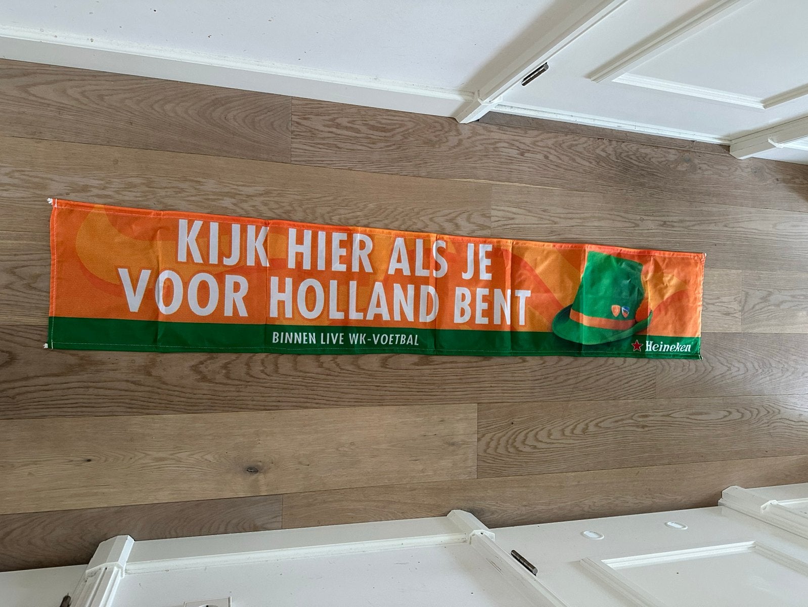 Heineken WK vlag, Ophalen of Verzenden, Zo goed als nieuw