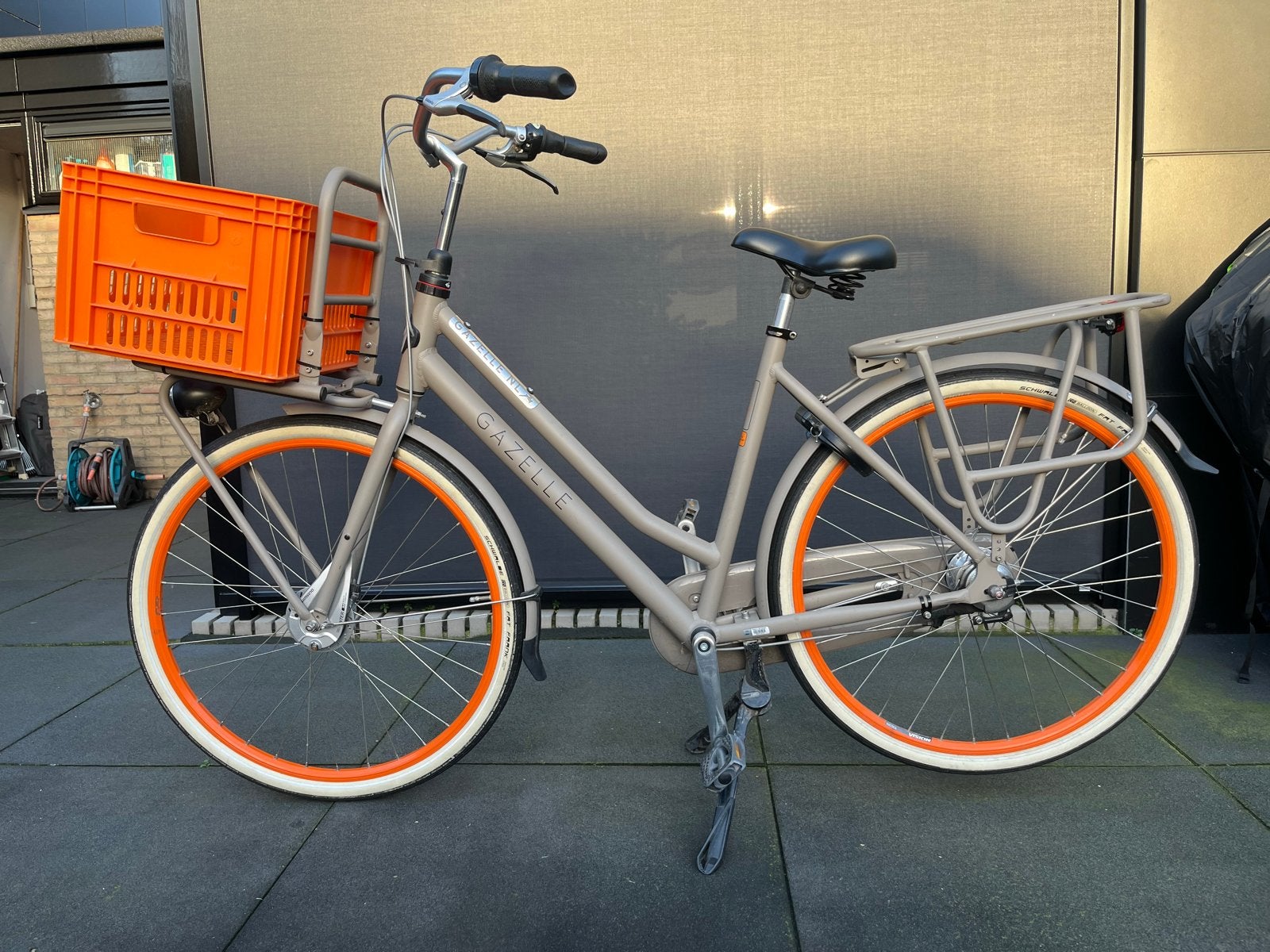 Gazelle Heavy Duty met 7 versnellingen en mandje, Fietsen en Brommers, Ophalen, Versnellingen, Gazelle, 53 tot 56 cm