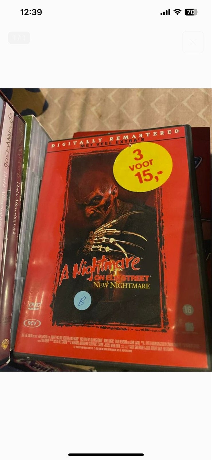 A Nightmare on Elm Street: New Nightmare DVD, Vanaf 16 jaar, Ophalen of Verzenden, Gebruikt, Slasher
