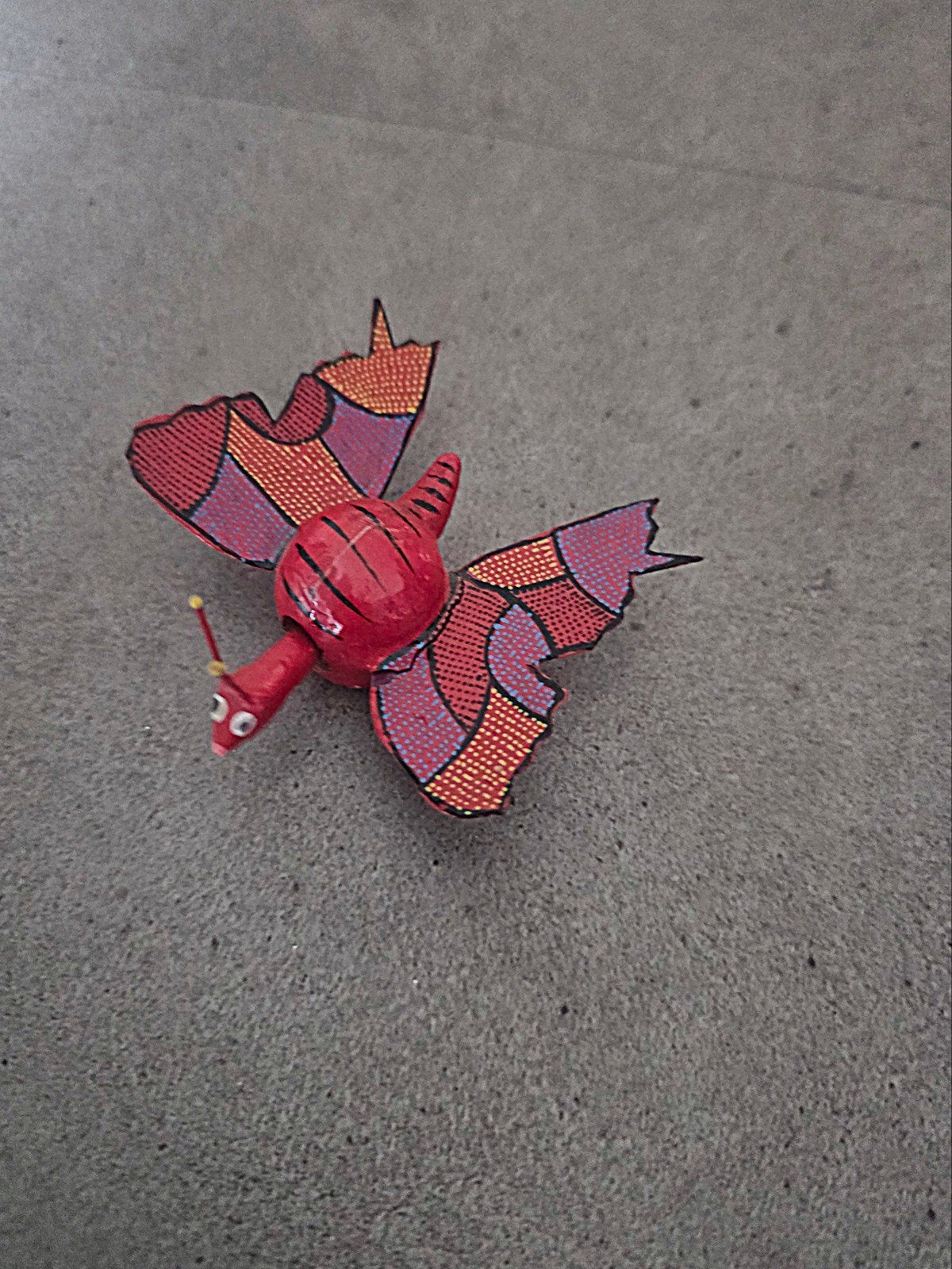 Handgemaakt Mexicaans alebrije figuurtje kleurrijk en uniek!, Ophalen of Verzenden