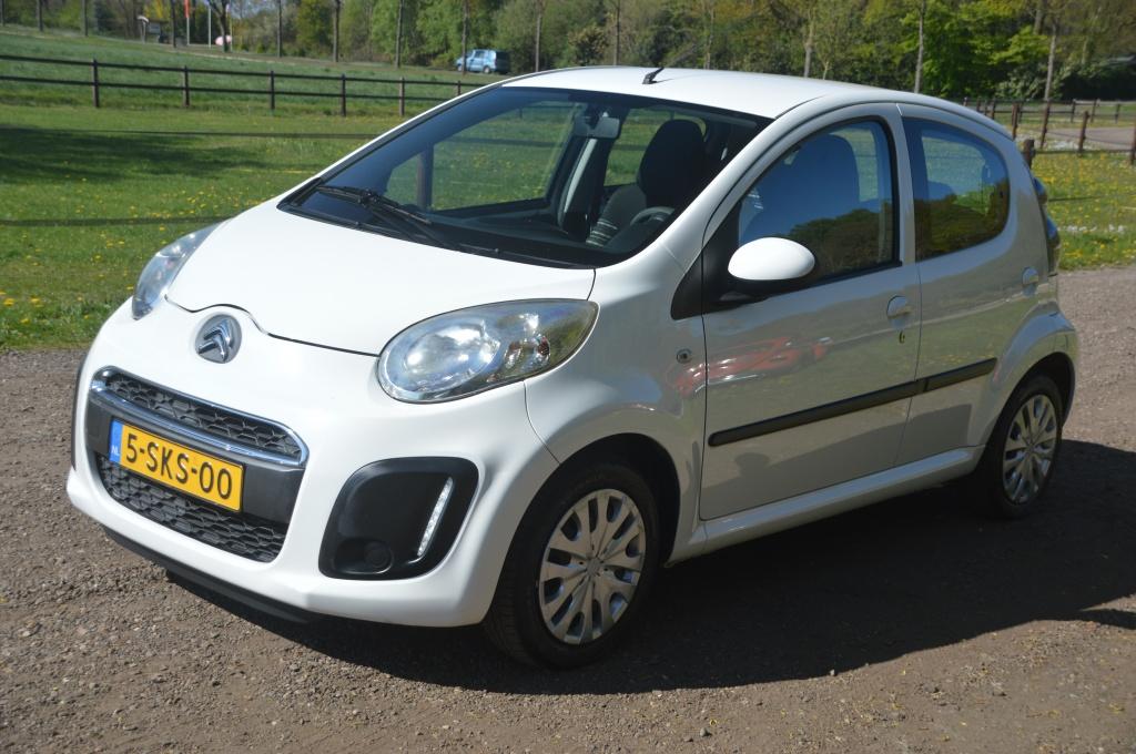 Citroën C1 1.0 Collection Wit 5deurs Airco (bj 2013), Voorwielaandrijving, Euro 5, Stof, Gebruikt
