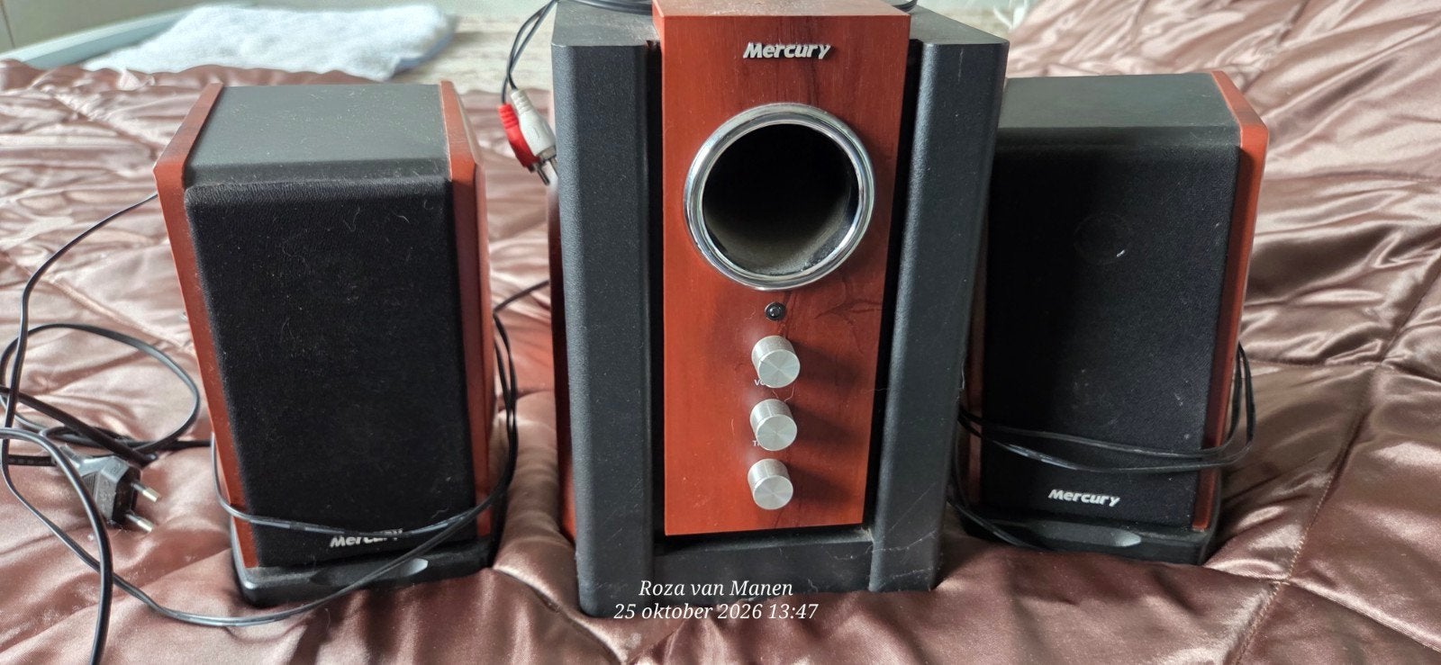Mercury 2.1 Speakerset met Subwoofer, Audio, Tv en Foto, Gebruikt, Speakerset, Basreflex, Minder dan 60 watt