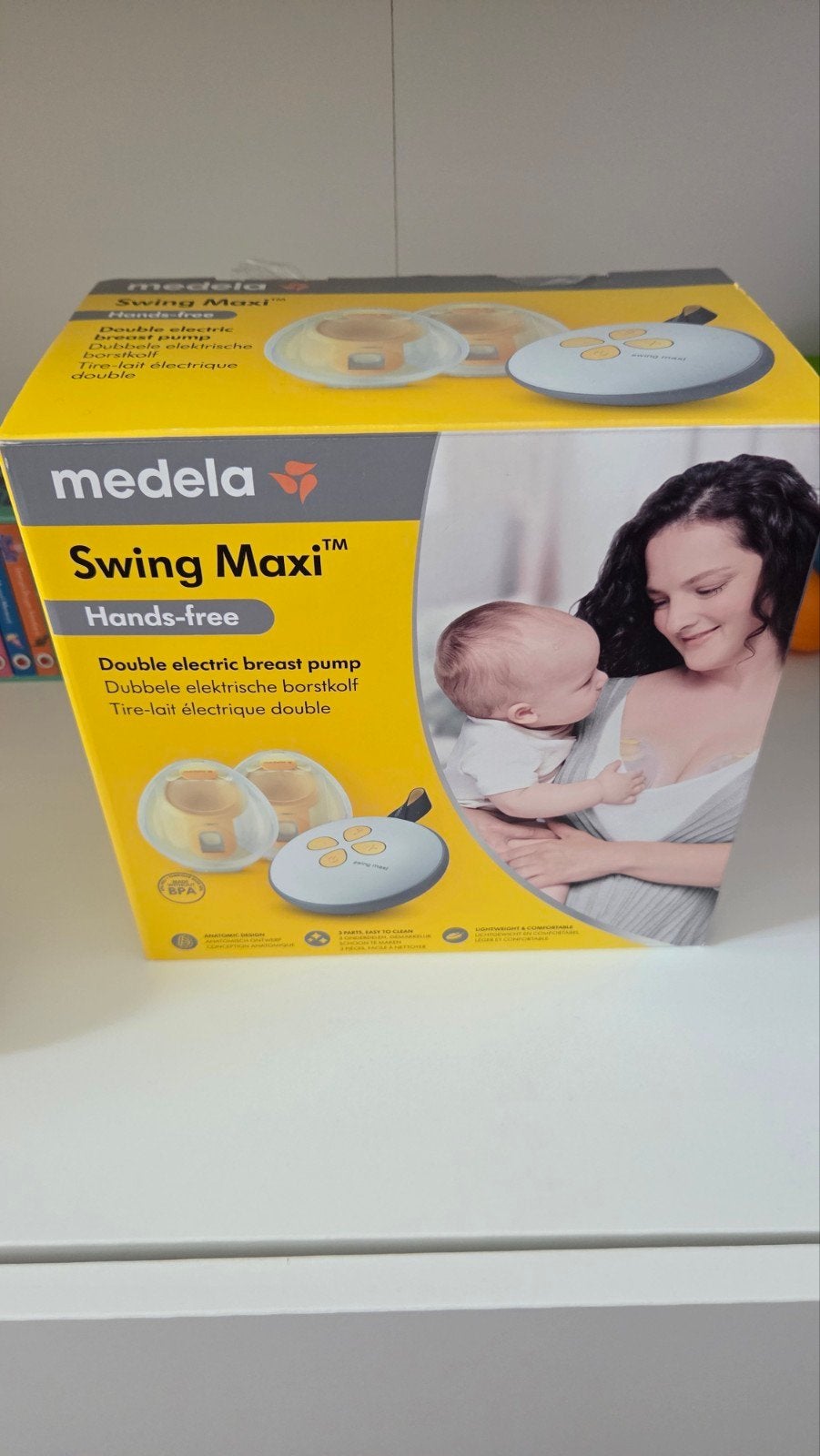Medela Swing Maxi Hands-free Dubbele Elektrische Borstkolf, Ophalen, Medela, Borstkolf, Zo goed als nieuw