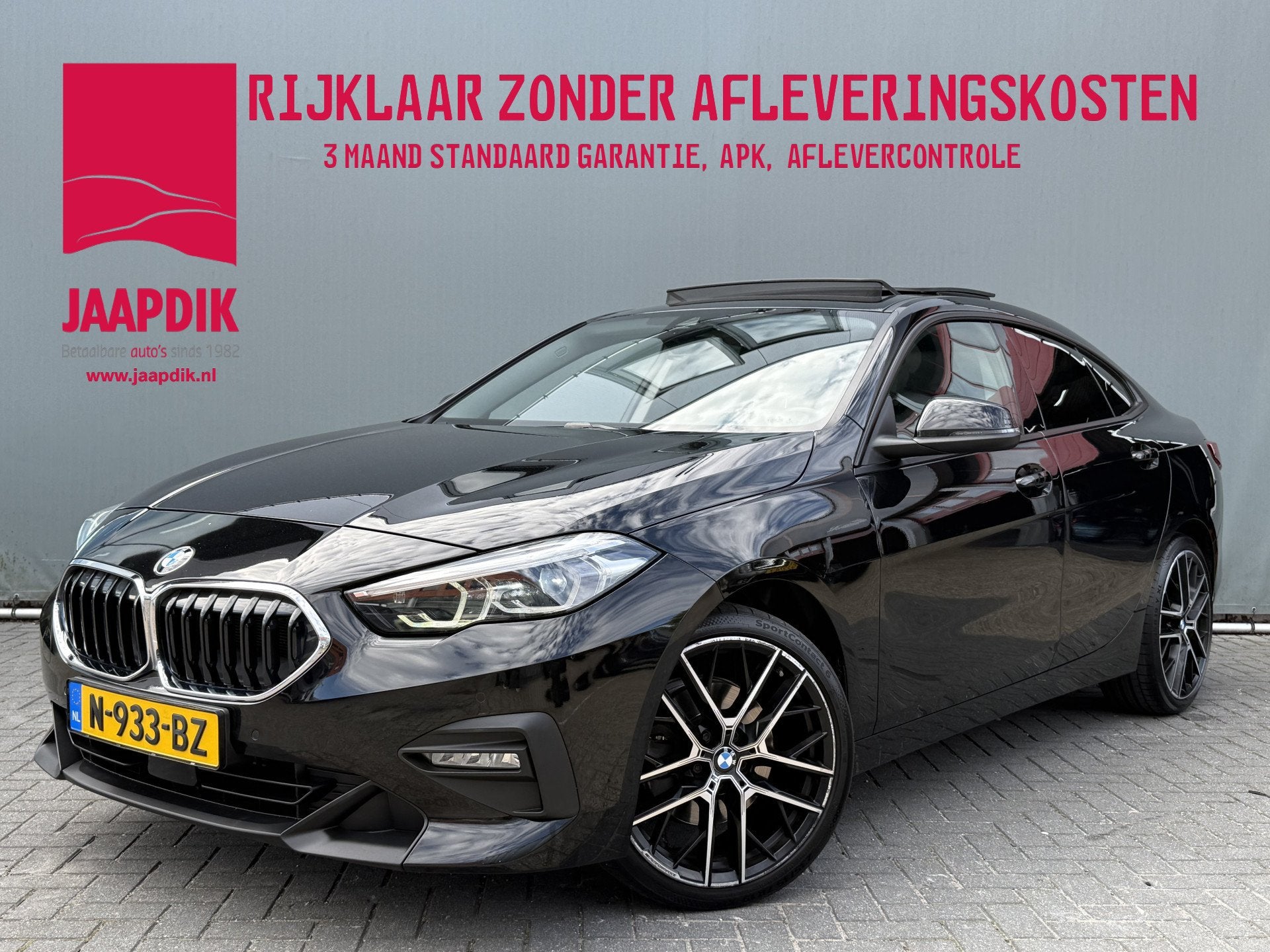 BMW 2 Serie Gran Coupé BWJ 2021 218i 136 PK Business Editio, Auto's, BMW, Gebruikt, 1350 kg, Zwart, Origineel Nederlands