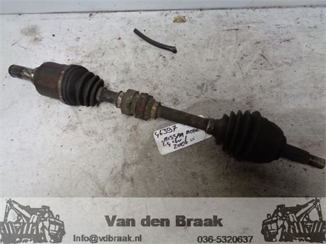 Nissan Note 1.4 16V 2006-2013 Aandrijfas links, Gebruikt, -, Herkomst onderdeel bekend, -