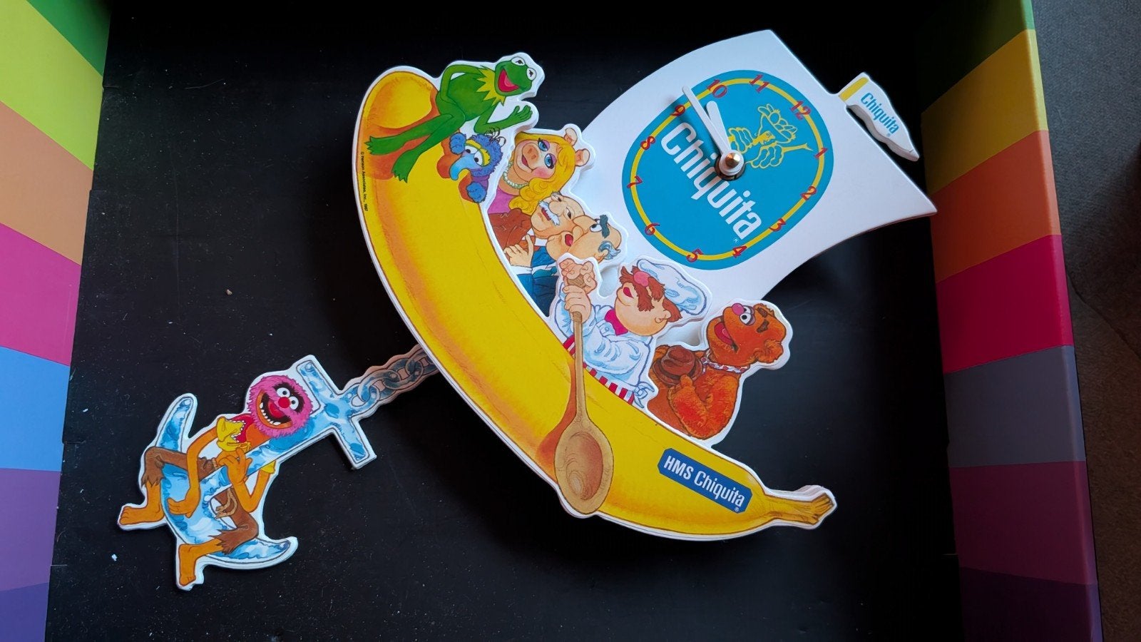 Chiquita Muppets Wandklok - Uniek Verzamelobject, Ophalen of Verzenden, Zo goed als nieuw