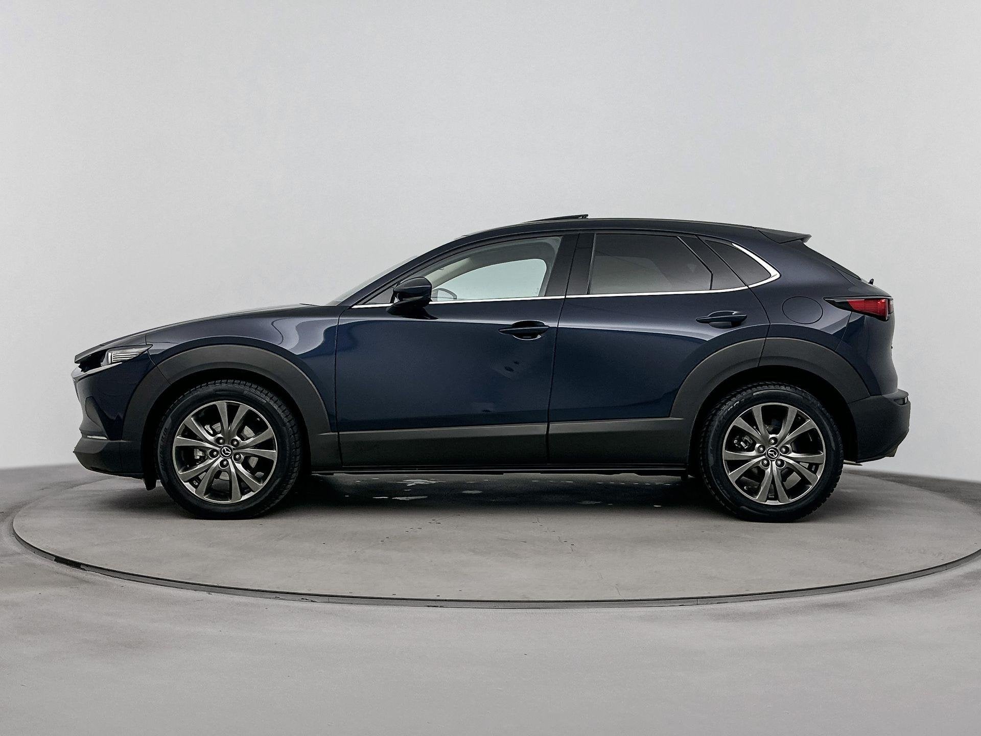Mazda CX-30 2.0 e-SkyActiv-X M Hybrid Luxury 187PK | Automaa, Auto's, Gebruikt, Blauw, 600 kg, SUV of Terreinwagen