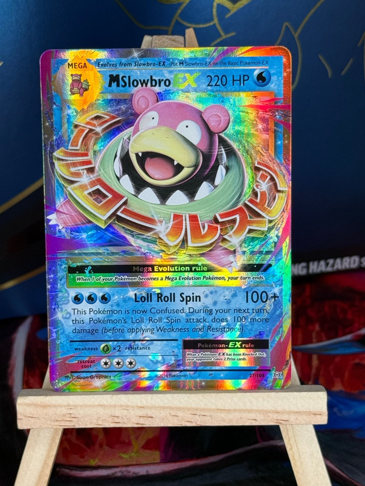 M Slowbro EX #27 | Pokemon Evolutions, Ophalen of Verzenden, Zo goed als nieuw, Losse kaart, Foil