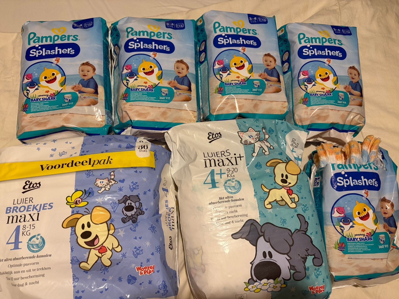 Pampers Zwemluiers + etos luiers- Diverse Maten, Ophalen of Verzenden, Nieuw, Overige typen