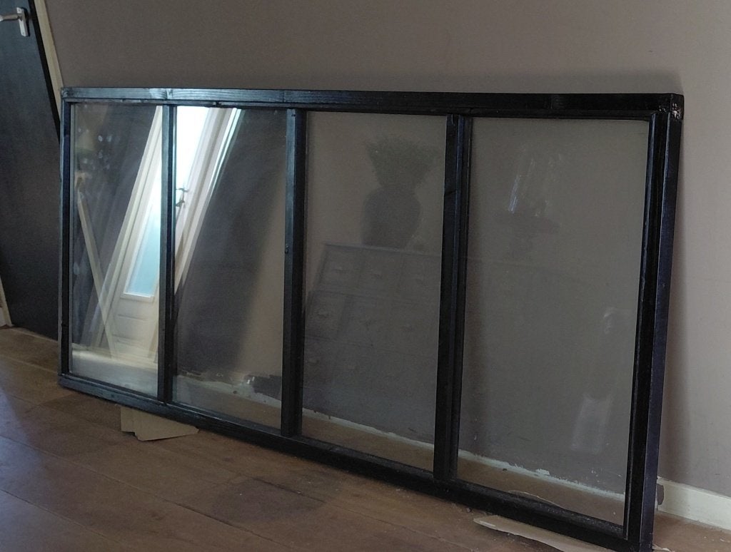 Glazen wanddeel voor veranda -, Doe-het-zelf en Verbouw, Glas en Ramen, Ophalen, Gevelraam of Ruit, 80 tot 120 cm, 160 cm of meer