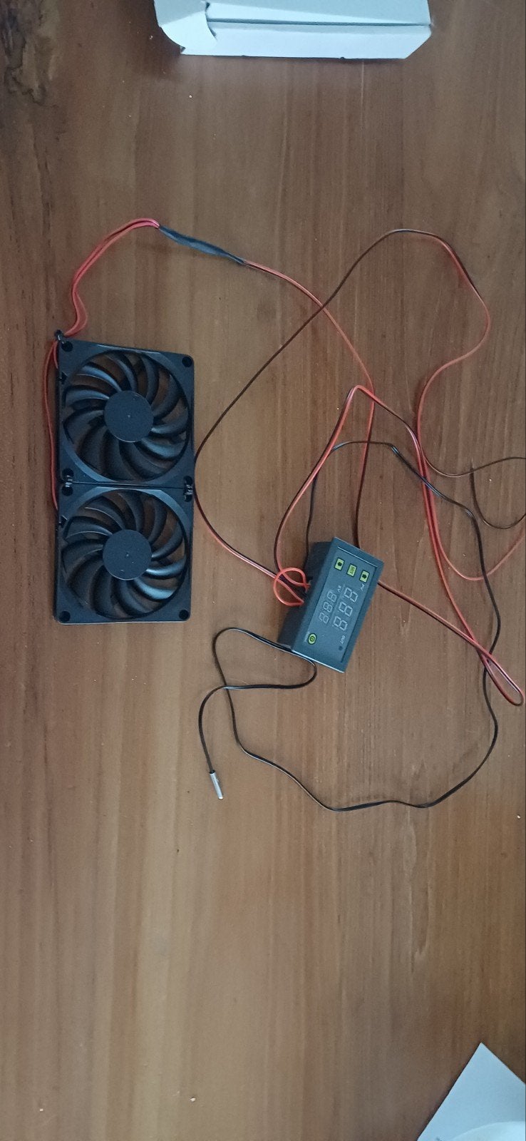 Koelkast 12V Ventilators met Temperatuurregelaar, Caravans en Kamperen, Camper-accessoires, Verzenden, Zo goed als nieuw