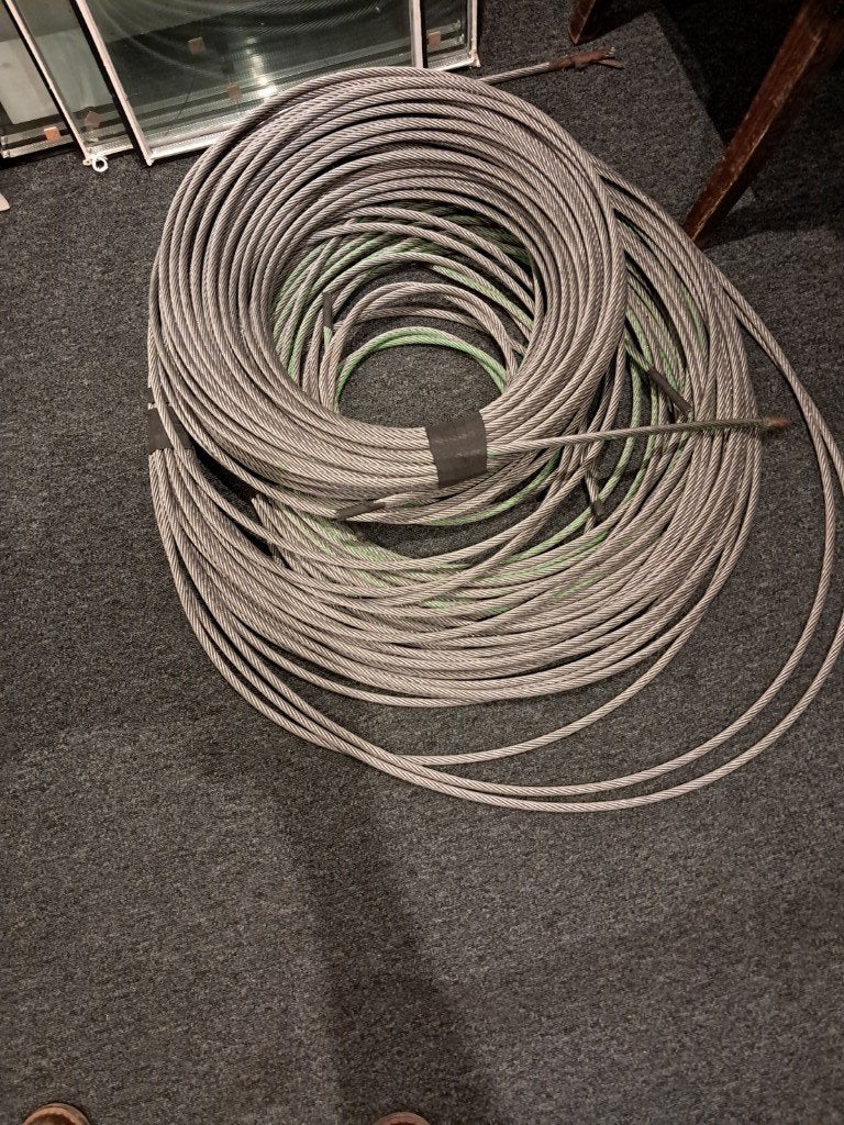 4x Staalkabel 10 mm NIEUW||| 35mtr+, Ophalen of Verzenden, Nieuw