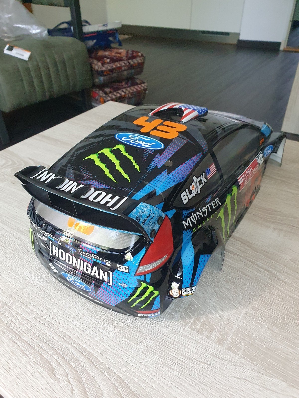 Ken Block Ford Fiesta Hpi Wr8 3.0, Overige merken, Auto, Groter dan 1:32, Nieuw