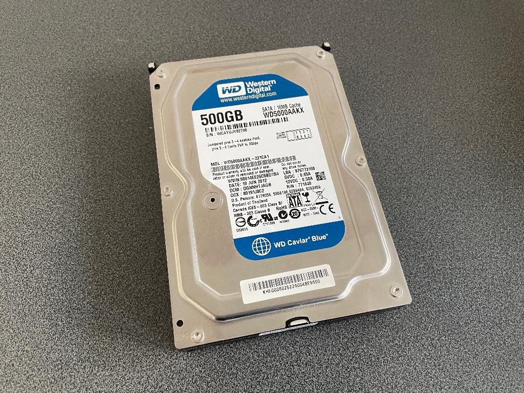 WD Blue 500GB HDD - Harde schijf, Computers en Software, Harde schijven, Intern, Gebruikt, Desktop, 500GB