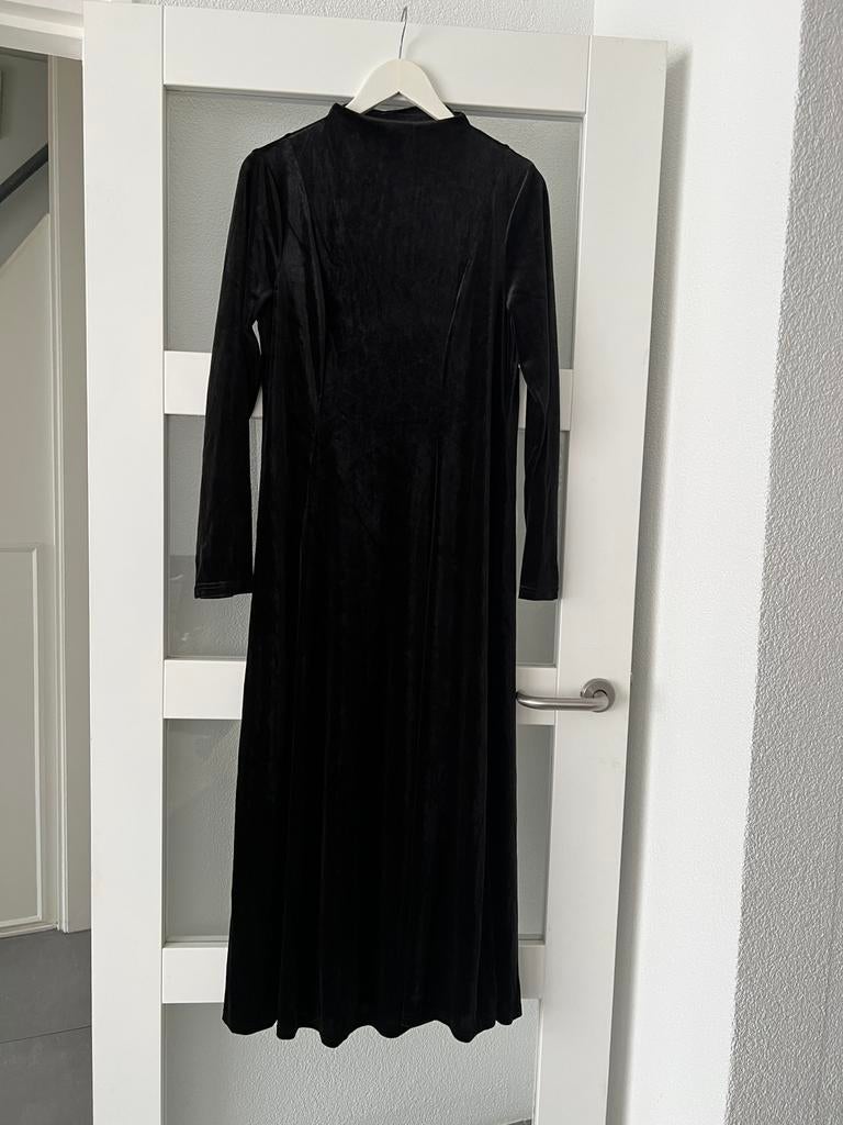 Velvet jurk,abiye, Maat 38/40 (M), Galajurk, Zwart, Ophalen of Verzenden