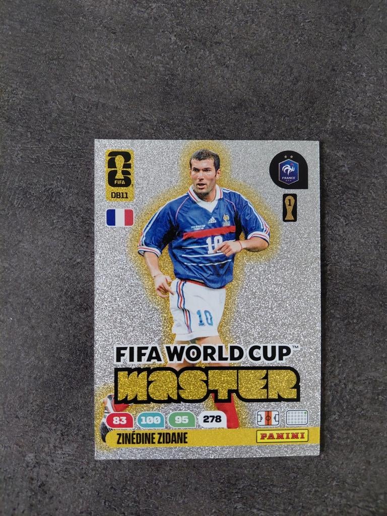 Zinedine zidane (fifa world cup master) panini wk 2026, Verzamelen, Sportartikelen en Voetbal, Ophalen of Verzenden, Nieuw, Buitenlandse clubs