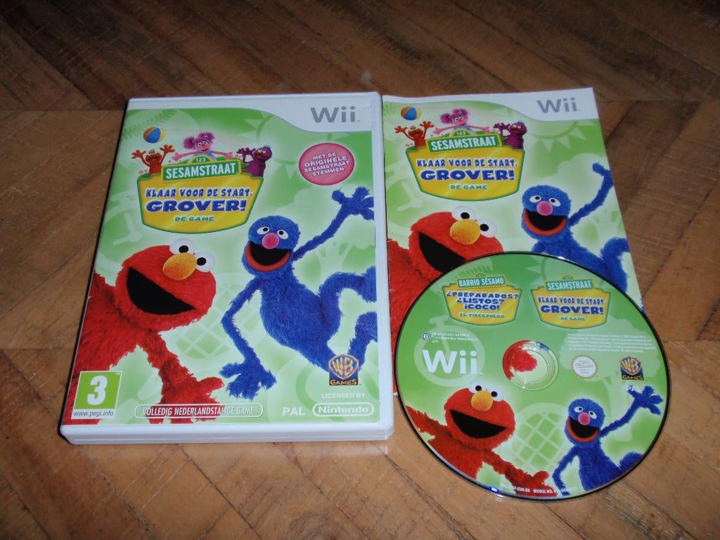 Wii Spel Sesamstraat klaar Voor De Start Grover! De Game, Spelcomputers en Games, 1 speler, Ophalen of Verzenden, Zo goed als nieuw