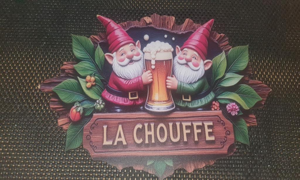 La chouffe wandbord, gemaakt van hout., Verzamelen, Biermerken, Nieuw, Reclamebord, Plaat of Schild, Overige merken, Ophalen of Verzenden