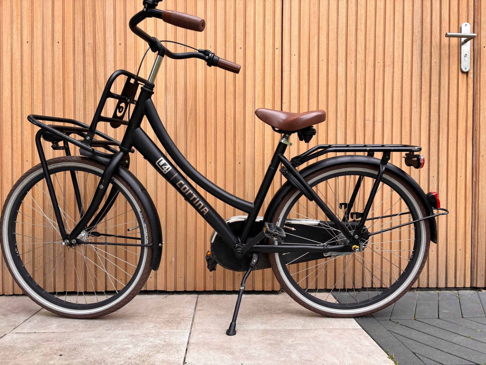 Cortina U4 Transportfiets 24” - Mat Zwart, Ophalen, Terugtraprem, Versnellingen, Gebruikt