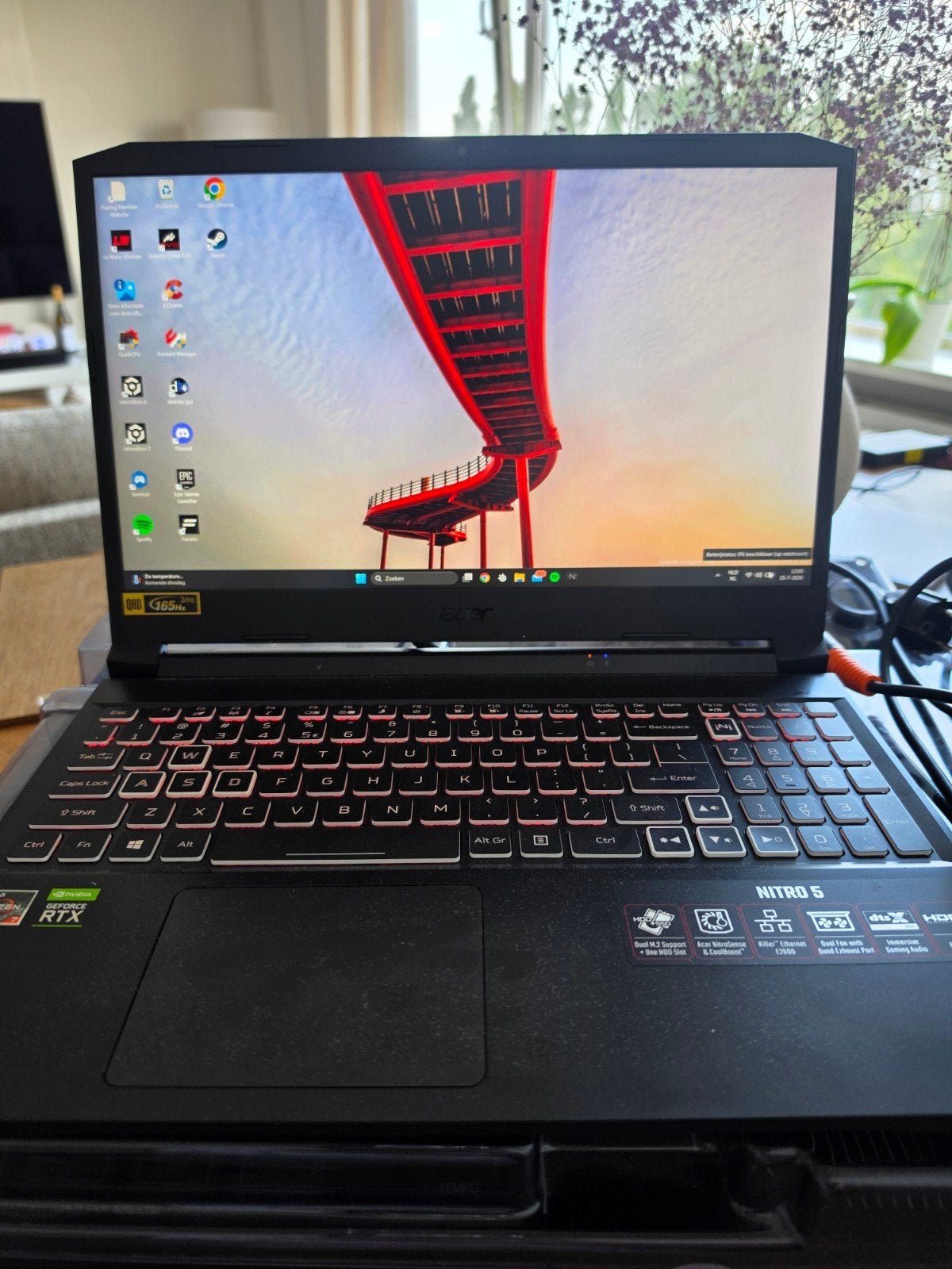 Acer Nitro 5 AN515-45-R5AF — Krachtige gaming laptop, Computers en Software, Windows Laptops, 15 inch, Ophalen of Verzenden, Zo goed als nieuw