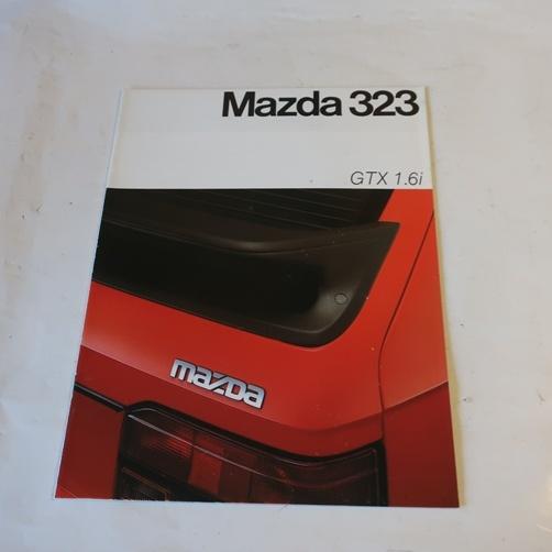 Mazda 323 GTX 16i 1985 folder NL tekst brochure, Ophalen of Verzenden, Zo goed als nieuw, Mazda