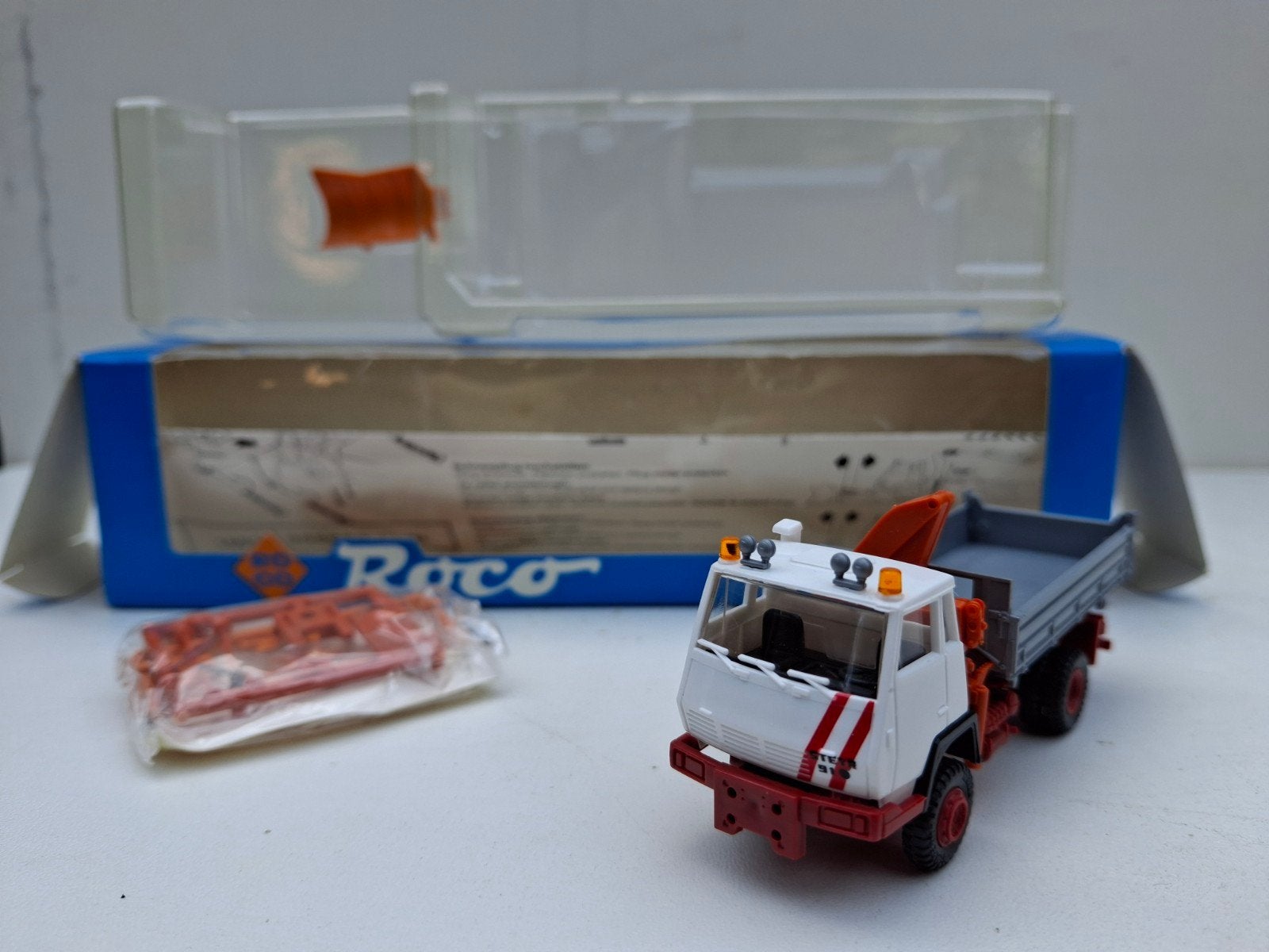 STEYR MET KRAAN EN SNEEUWSCHUIF 1:87, Ophalen of Verzenden, Nieuw, Bus of Vrachtwagen, Roco