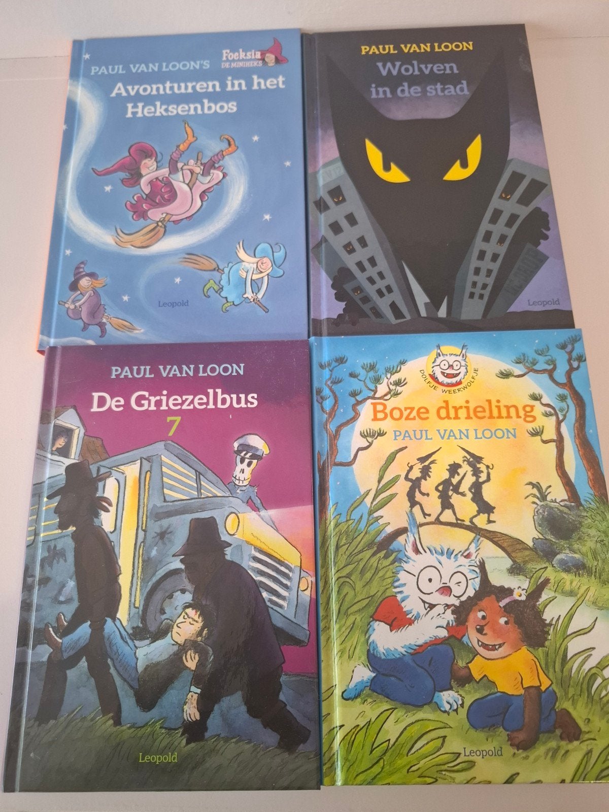Paul van Loon Boekenactie: 4 griezelige kinderboeken, Boeken, Ophalen of Verzenden, Gelezen, Paul van Loon, Fictie