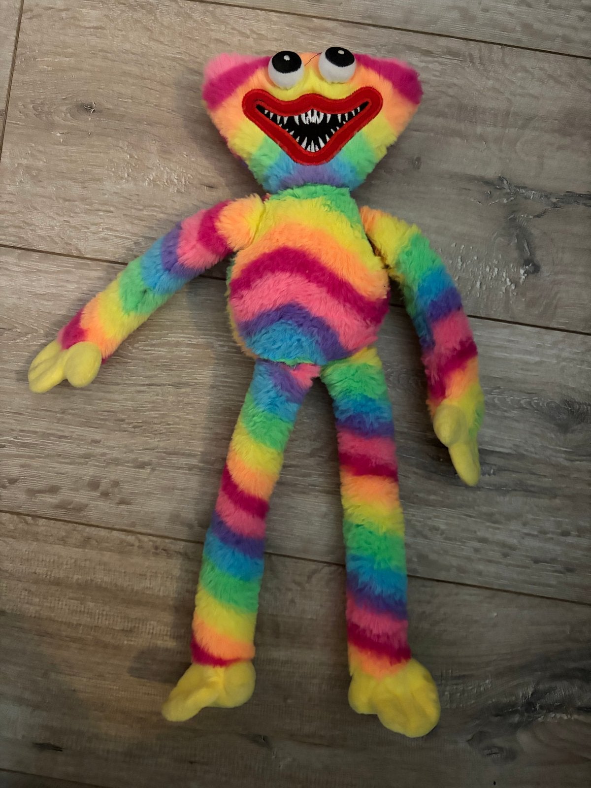 Knuffel Huggy Wuggy Gekleurd - Poppy Playtime, Gebruikt, Overige karakters, Overige typen, Ophalen of Verzenden